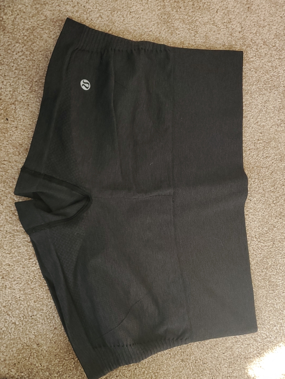 Lululemon In The Flow High-Rise Short 3" Heathered Gray